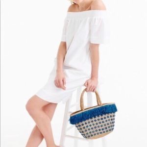 J.Crew White Off The Shoulder Dress